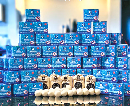 Linen Scent Laundry Sheets & New Zealand Wool Dryer Balls