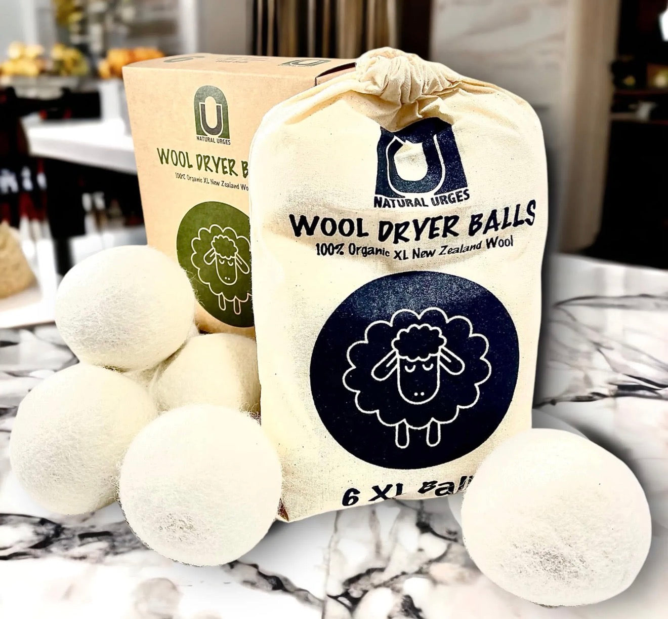 100% New Zealand Wool Dryer Balls