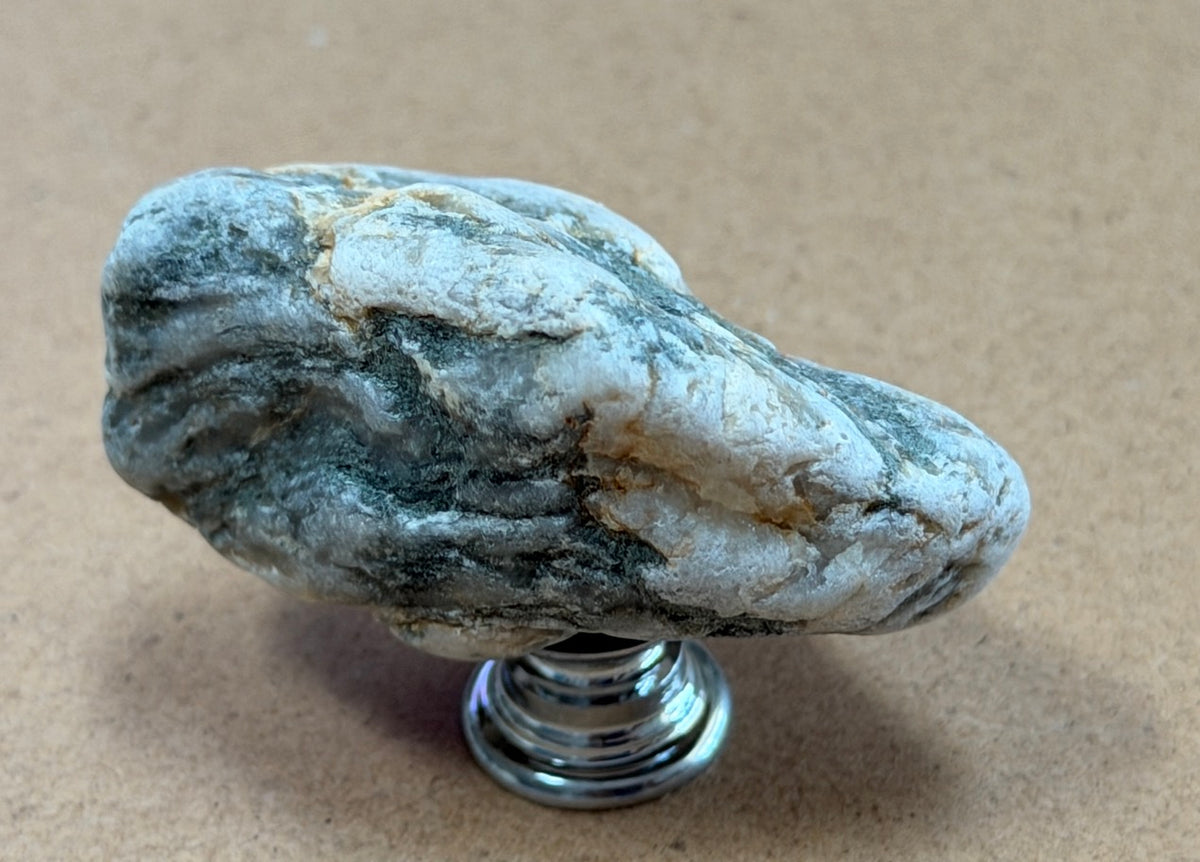 Rustic & Rough Sized Stone Knobs — Set of 6