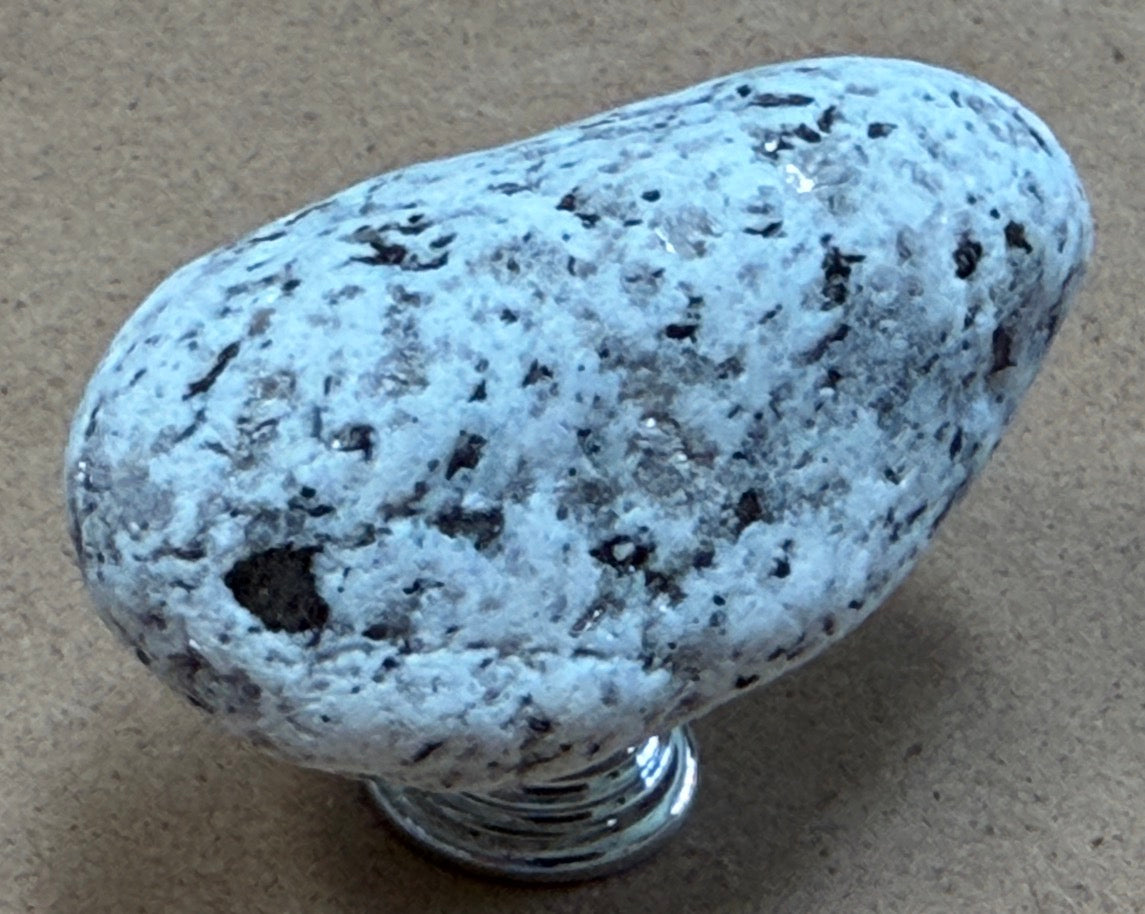 Speckle Granite Stone Knobs — Set of 6