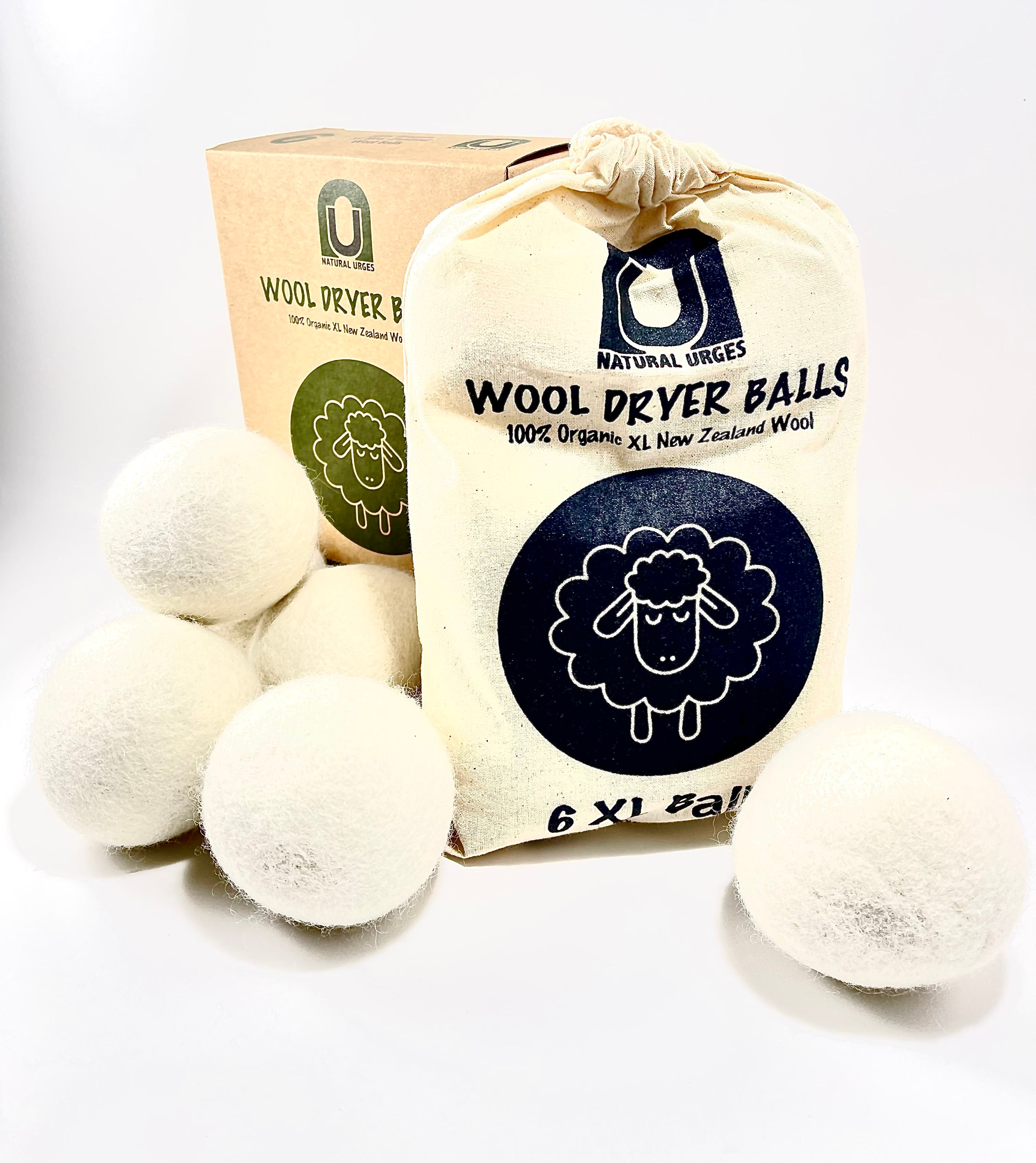 100% New Zealand Wool Dryer Balls